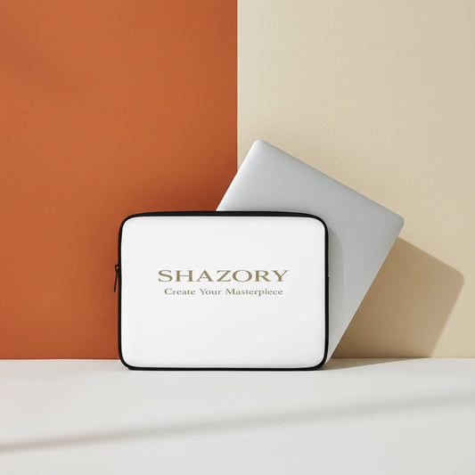 Custom neoprene laptop sleeve with personalized photo or design from Shazory