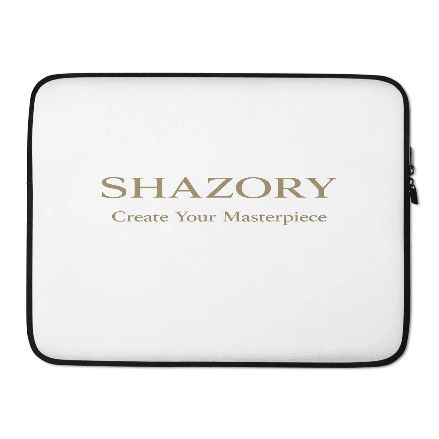 Alternate angle of custom neoprene laptop sleeve — personalized design with laptop sleeve