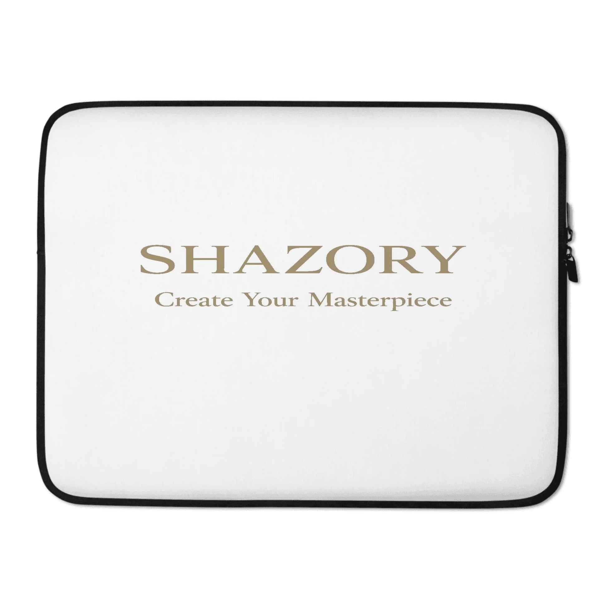 Alternate angle of custom neoprene laptop sleeve — personalized design with laptop sleeve