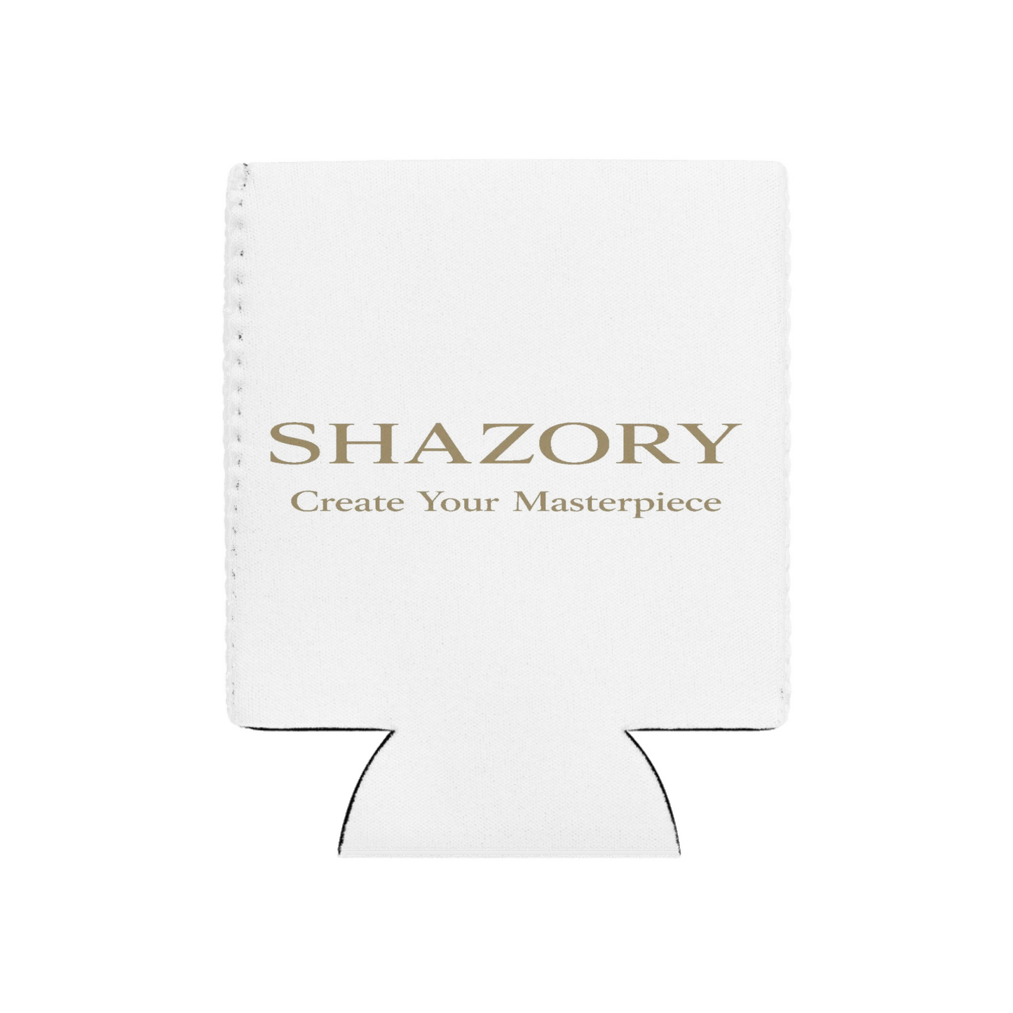 Front view of personalized can cooler — can cooler for everyday use