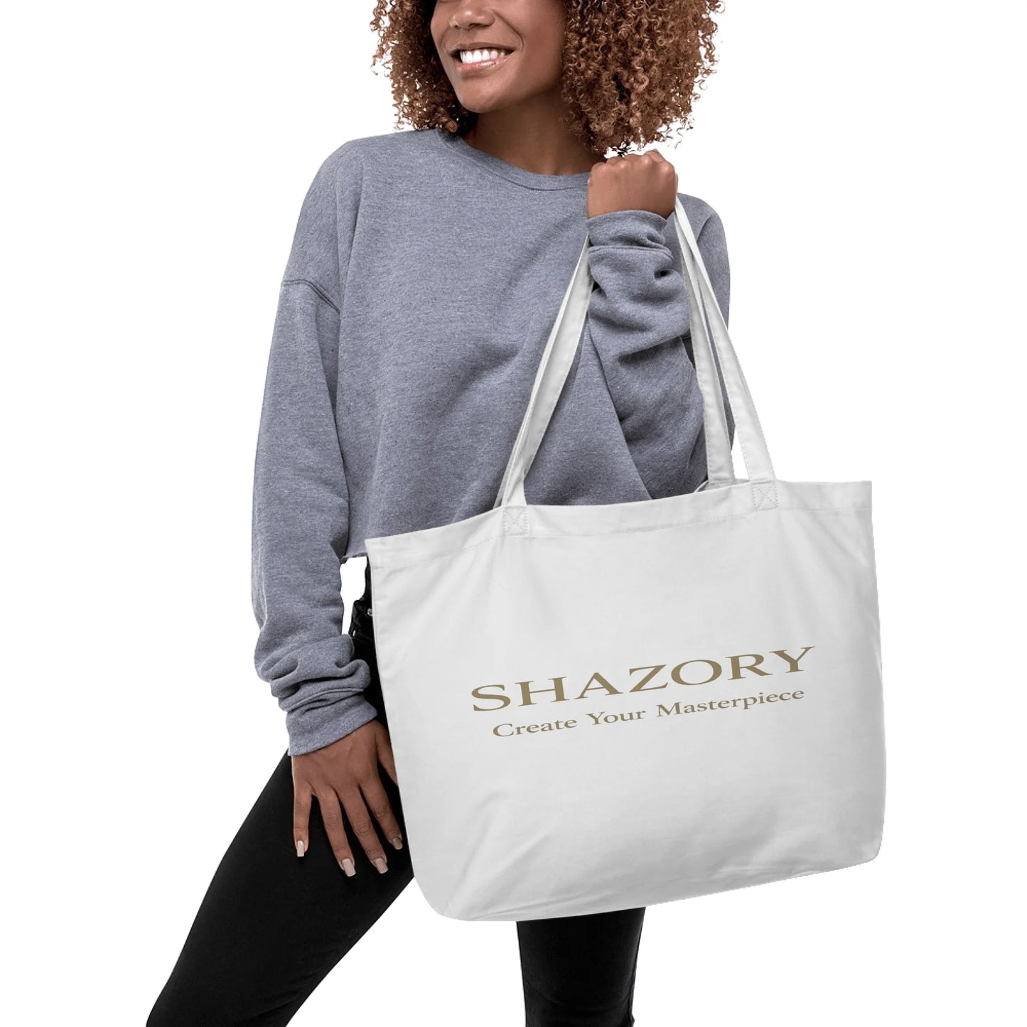 Custom Photo Eco Tote — Large Organic Cotton | Shazory