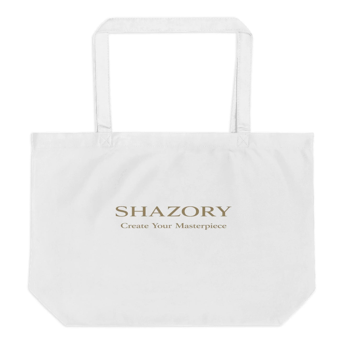 Close-up detail of custom photo print on large eco tote — everyday bag surface texture