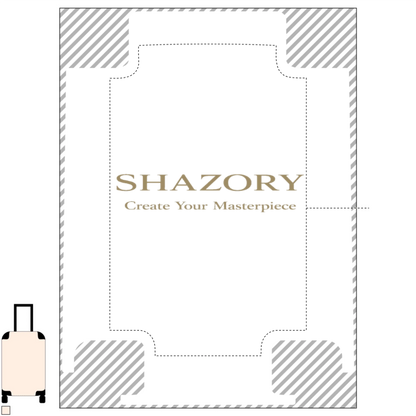 Custom photo suitcase from Shazory Creator Studio — luggage made to order