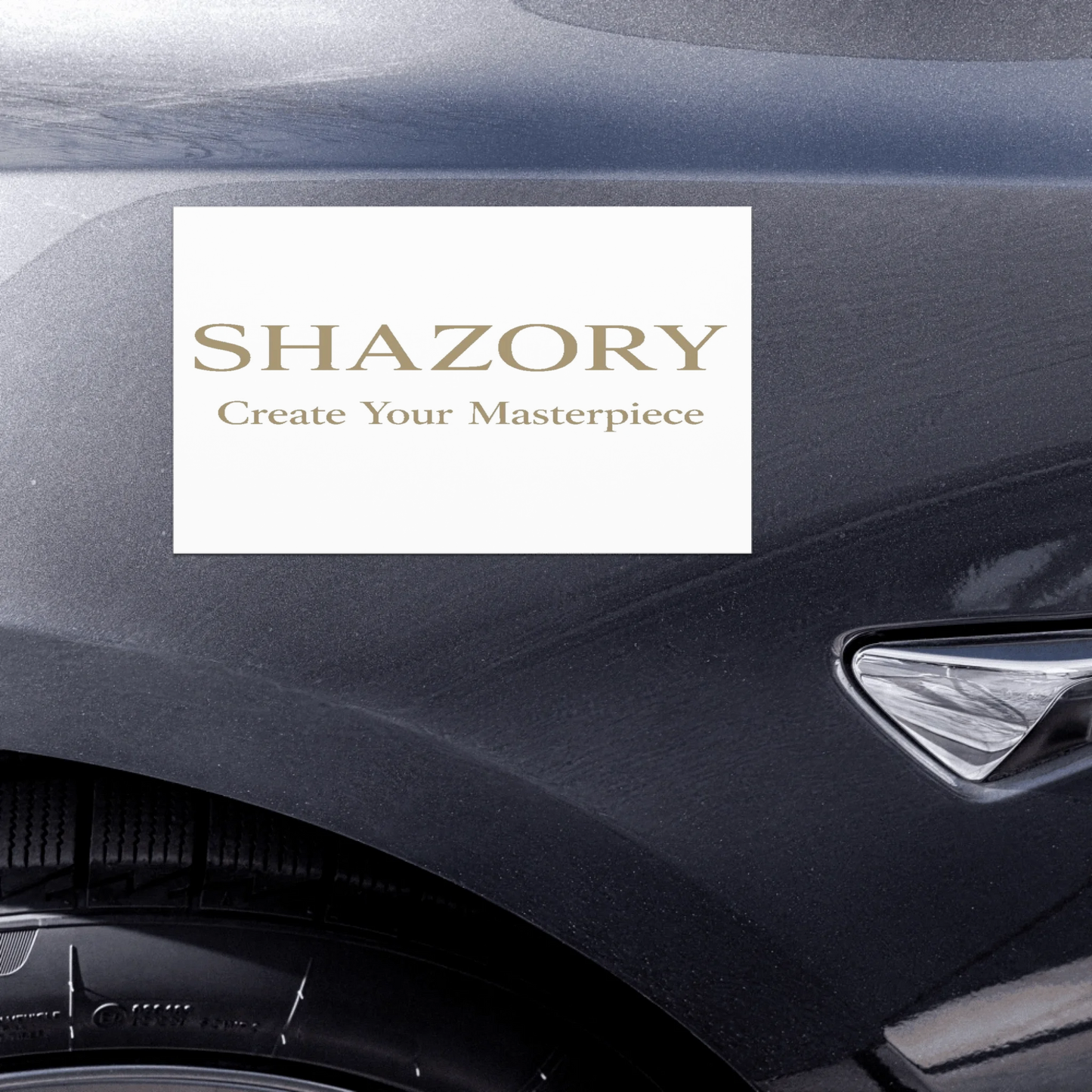 Color or size variation of personalized car magnets — custom removable magnet