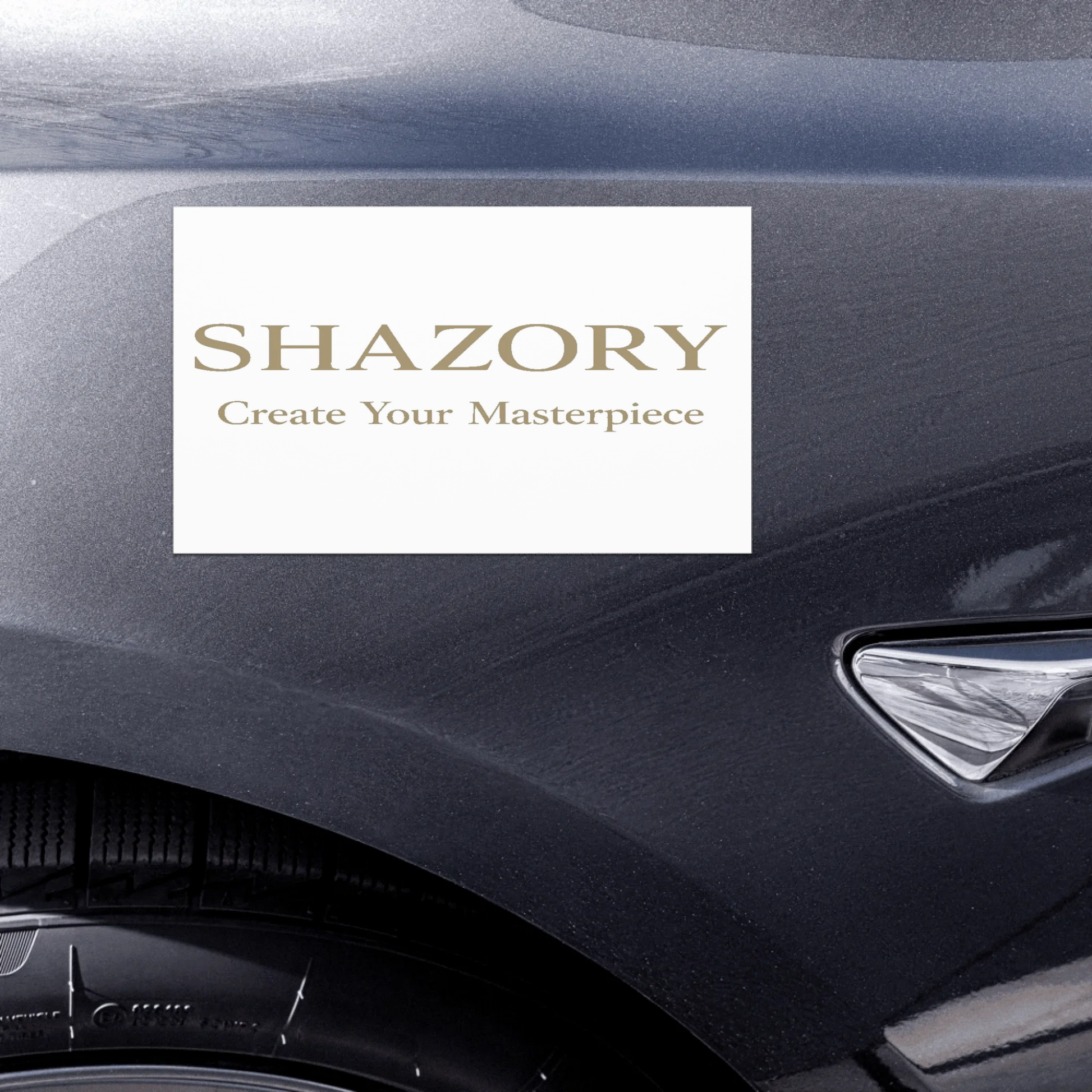 Color or size variation of personalized car magnets — custom removable magnet