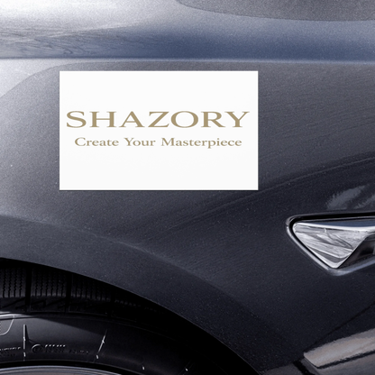 Color or size variation of personalized car magnets — custom removable magnet