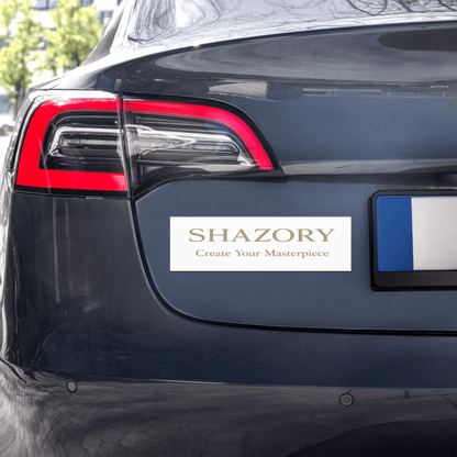 Personalized car magnets in alternate color — custom photo or design print