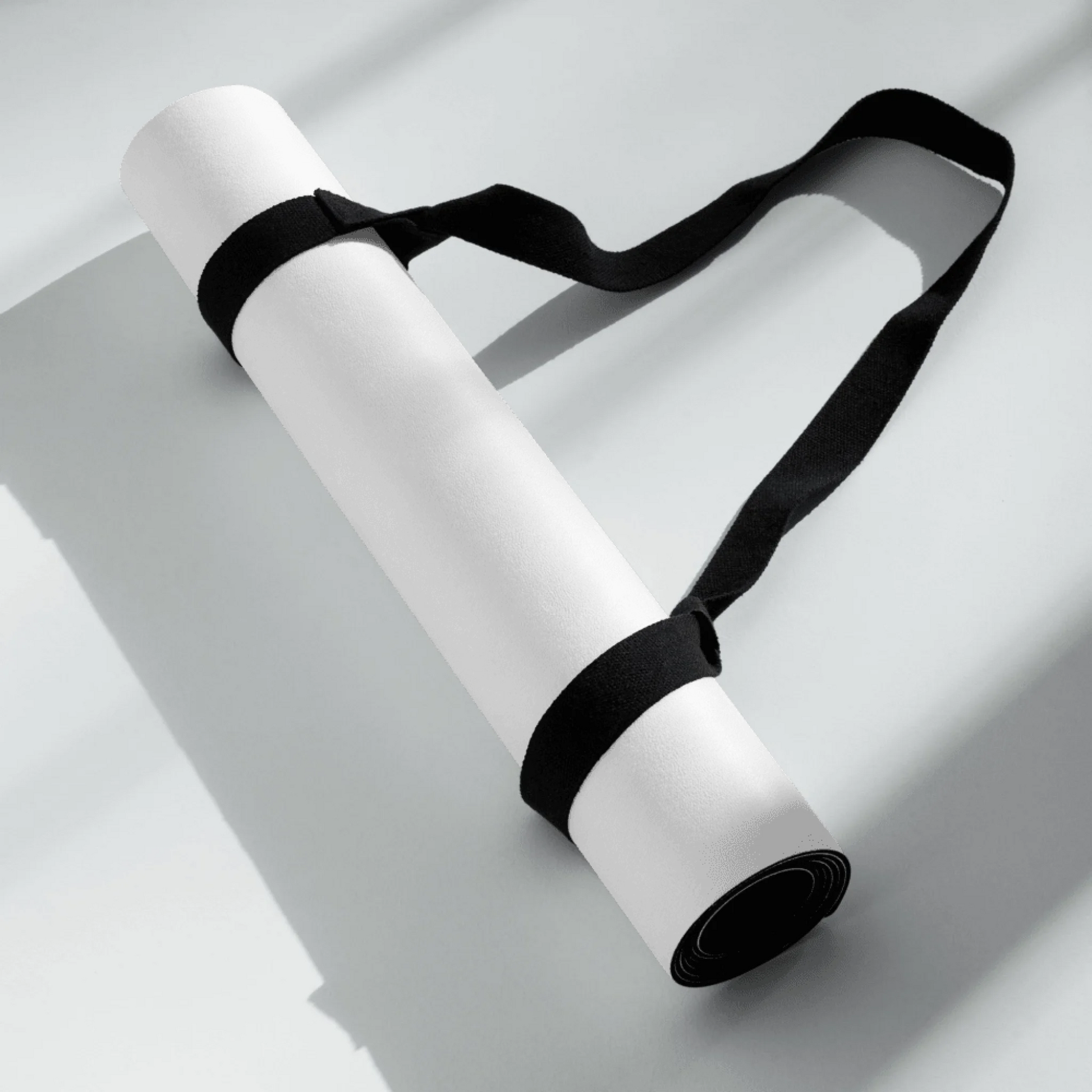 Side profile of custom yoga mat — personalized fitness accessory detail