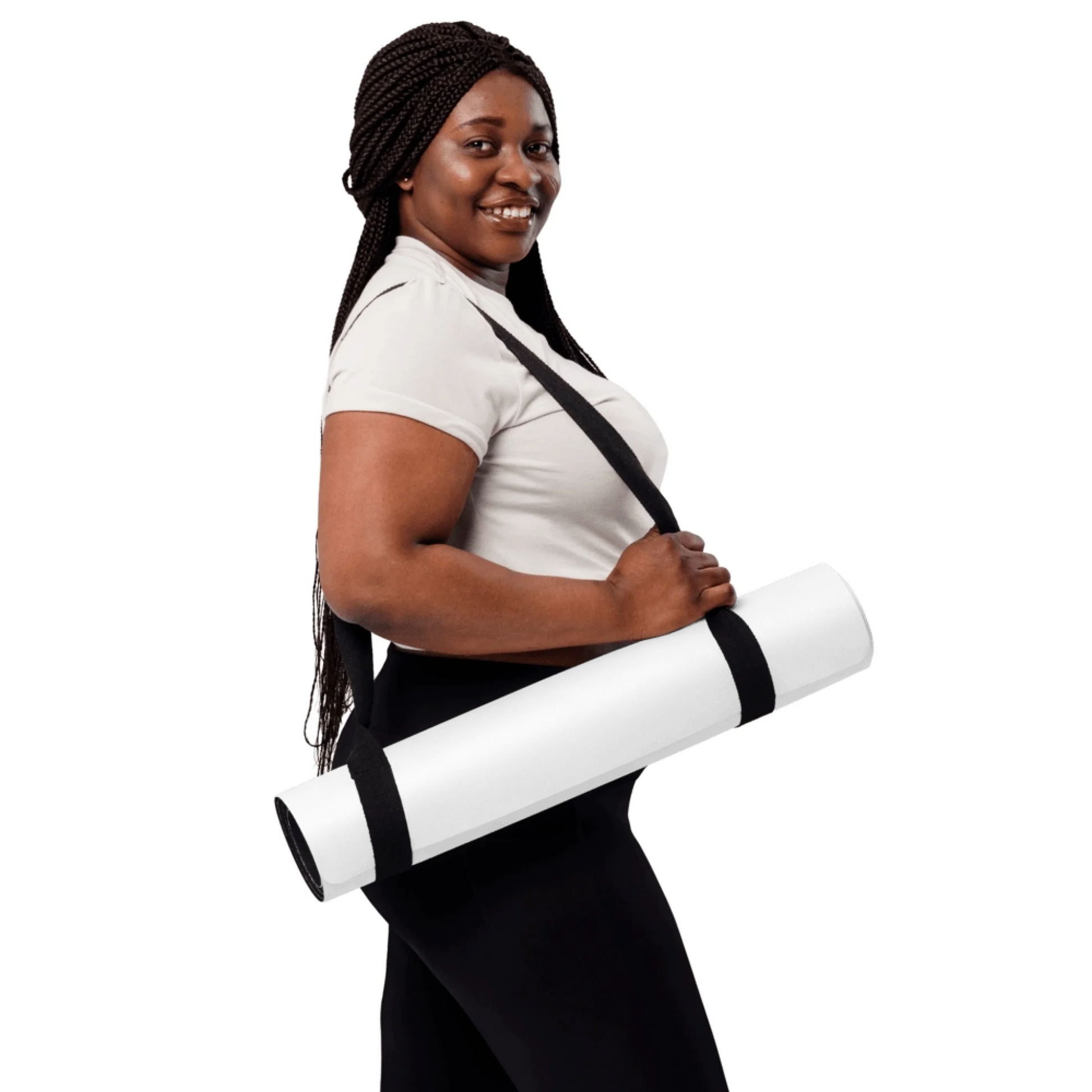 Personalized yoga mat in alternate color — custom photo or design print