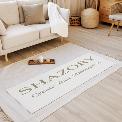 Color or size variation of personalized yoga mat — custom fitness accessory