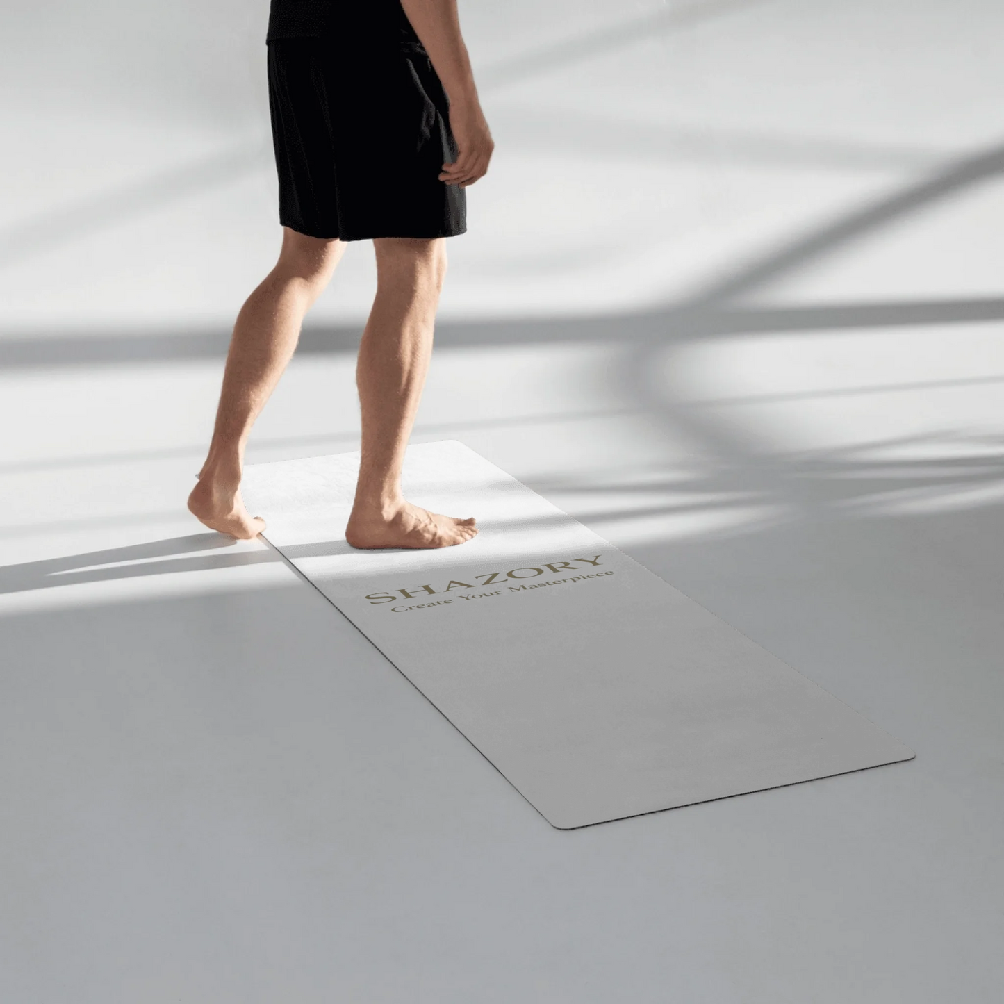 Personalized yoga mat alternate view — custom exercise mat design