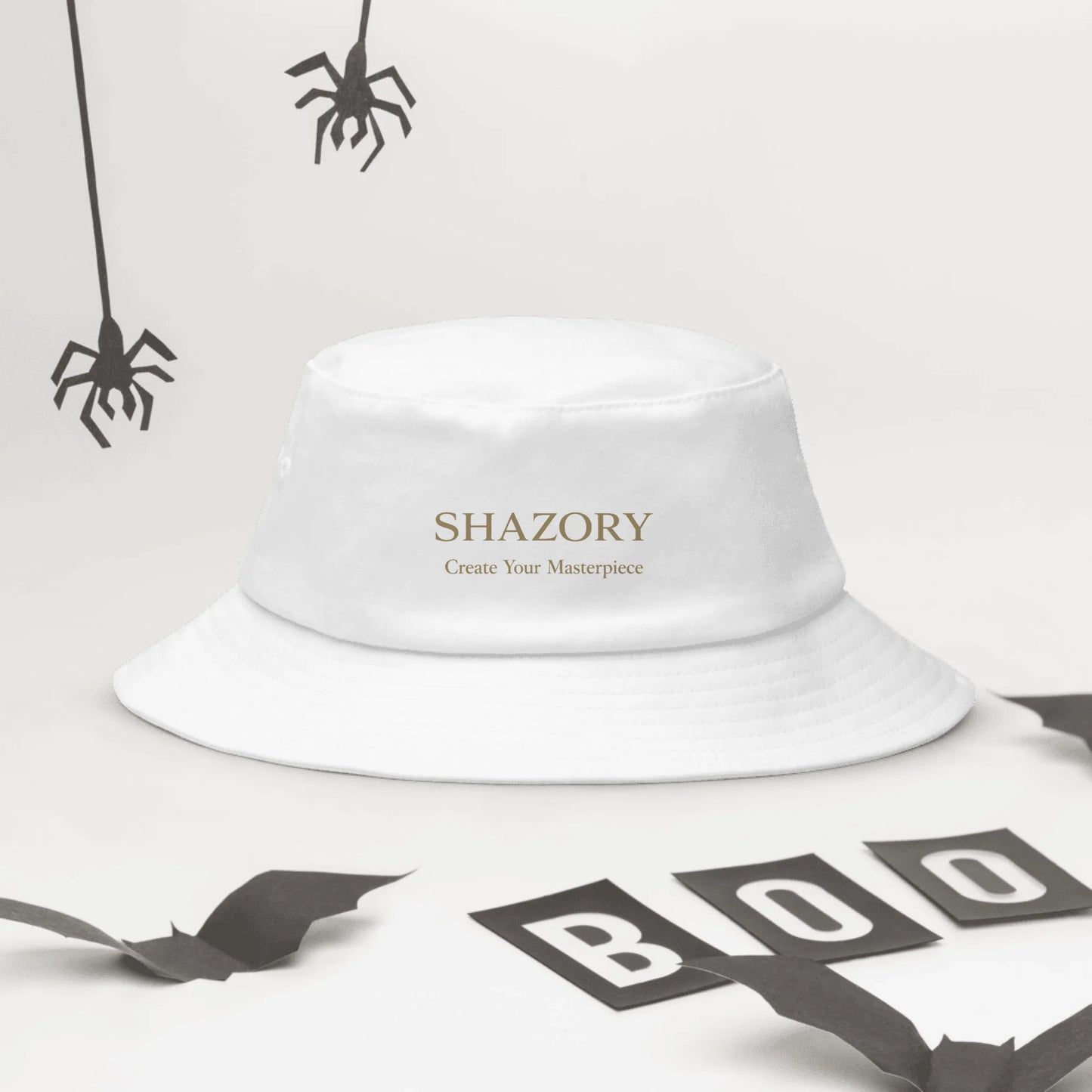 Front view of personalized bucket hat — hat for everyday use