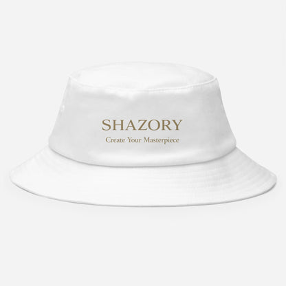 Alternate angle of custom bucket hat — personalized design with bucket hat