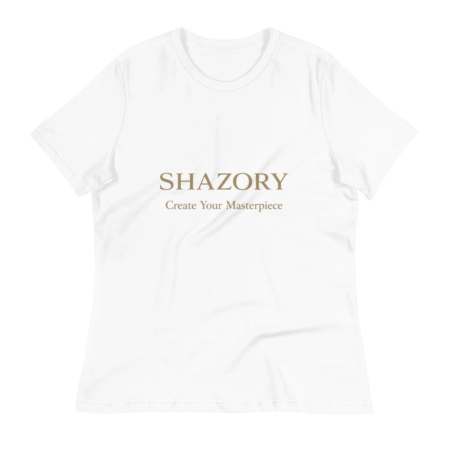 Women's Relaxed T-Shirt — personalized photo or design printed on women's relaxed t-shirt from Shazory