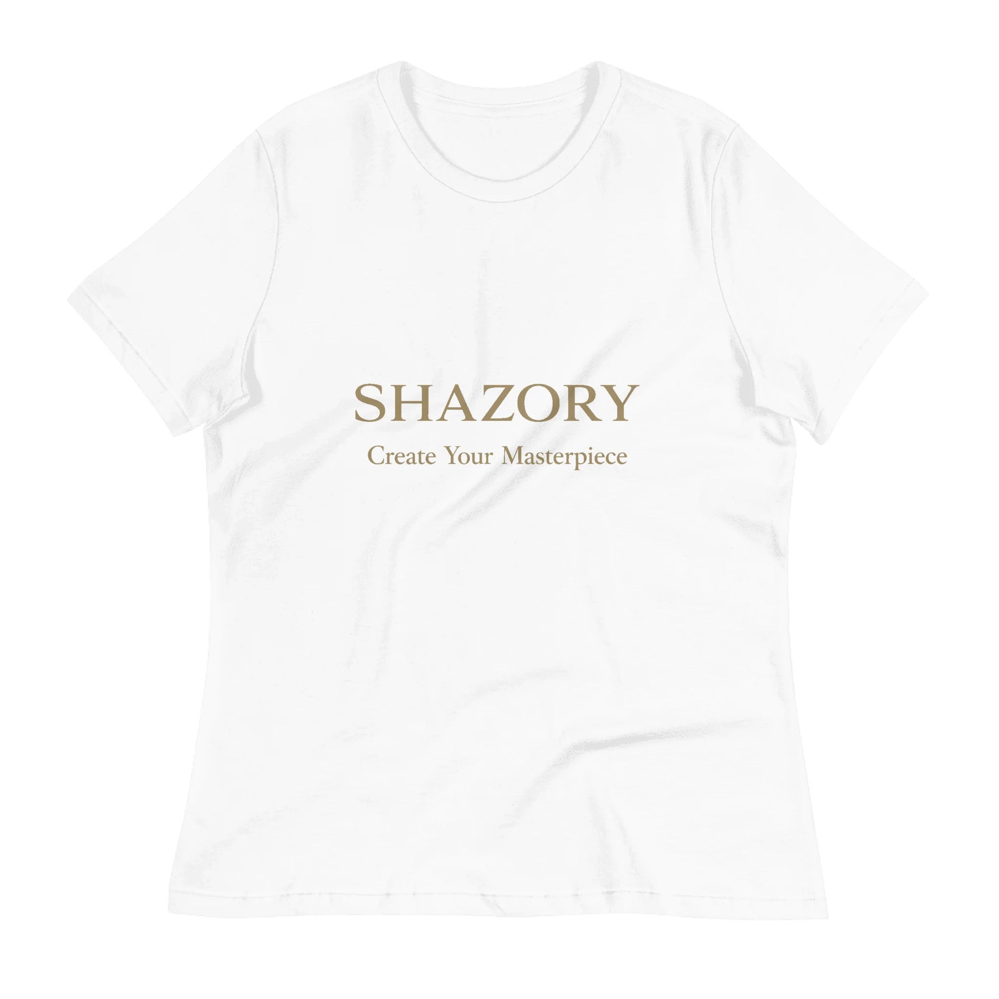 Women's Relaxed T-Shirt — personalized photo or design printed on women's relaxed t-shirt from Shazory