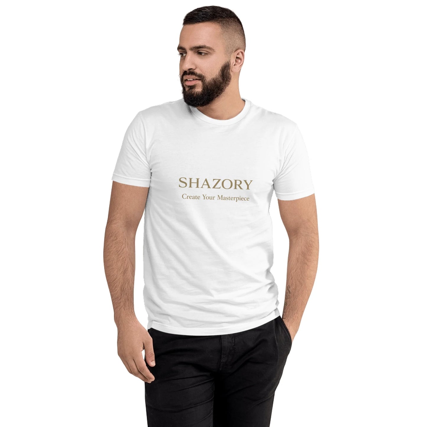 Custom Photo Men's T-Shirt — Fitted Cut | Shazory