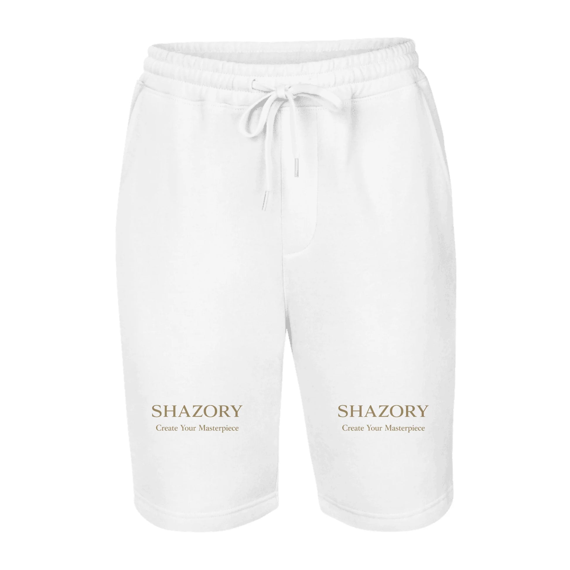 Men's Fleece Shorts — personalized photo or design printed on men's fleece shorts from Shazory