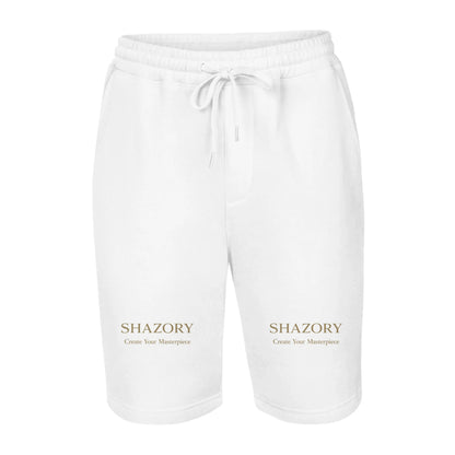 Men's Fleece Shorts — personalized photo or design printed on men's fleece shorts from Shazory