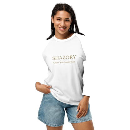 Custom Photo Raglan Tee — Unisex 3/4 Sleeve | Shazory