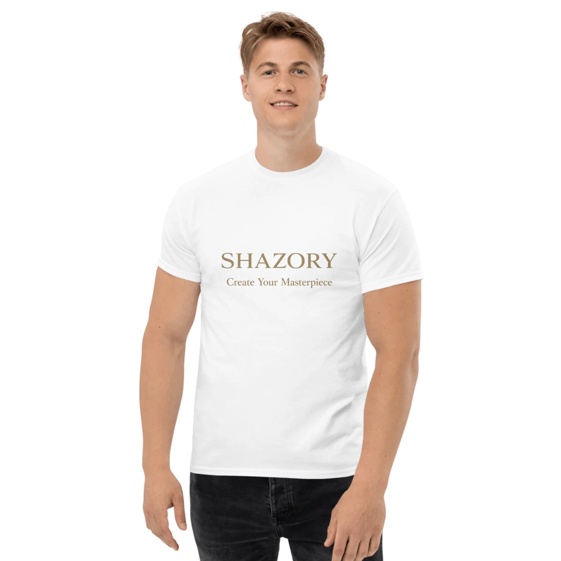 Front view of personalized unisex classic tee — unisex tee for everyday use