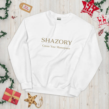 Color or size variation of personalized unisex crew neck sweatshirt — custom heavy blend sweatshirt