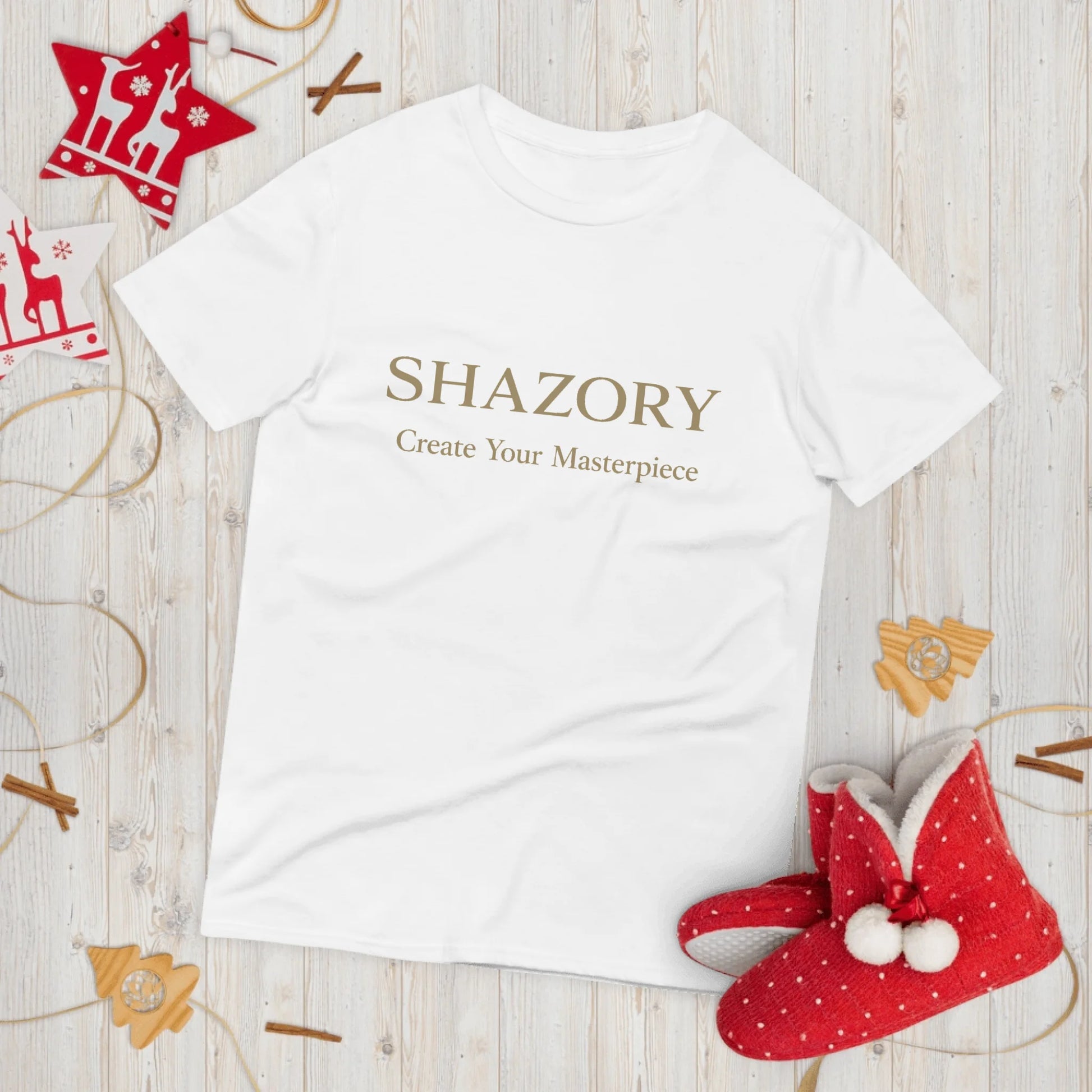 Alternate angle of custom unisex lightweight t-shirt — personalized design with apparel