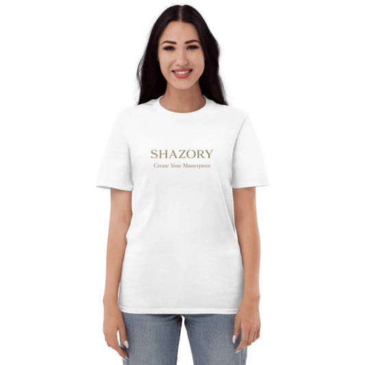 Color or size variation of personalized unisex lightweight t-shirt — custom graphic tee