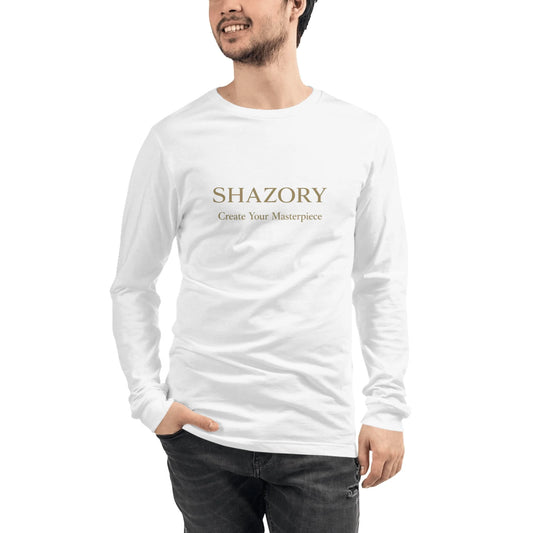 Front view of personalized unisex long sleeve tee — unisex long sleeve for everyday use