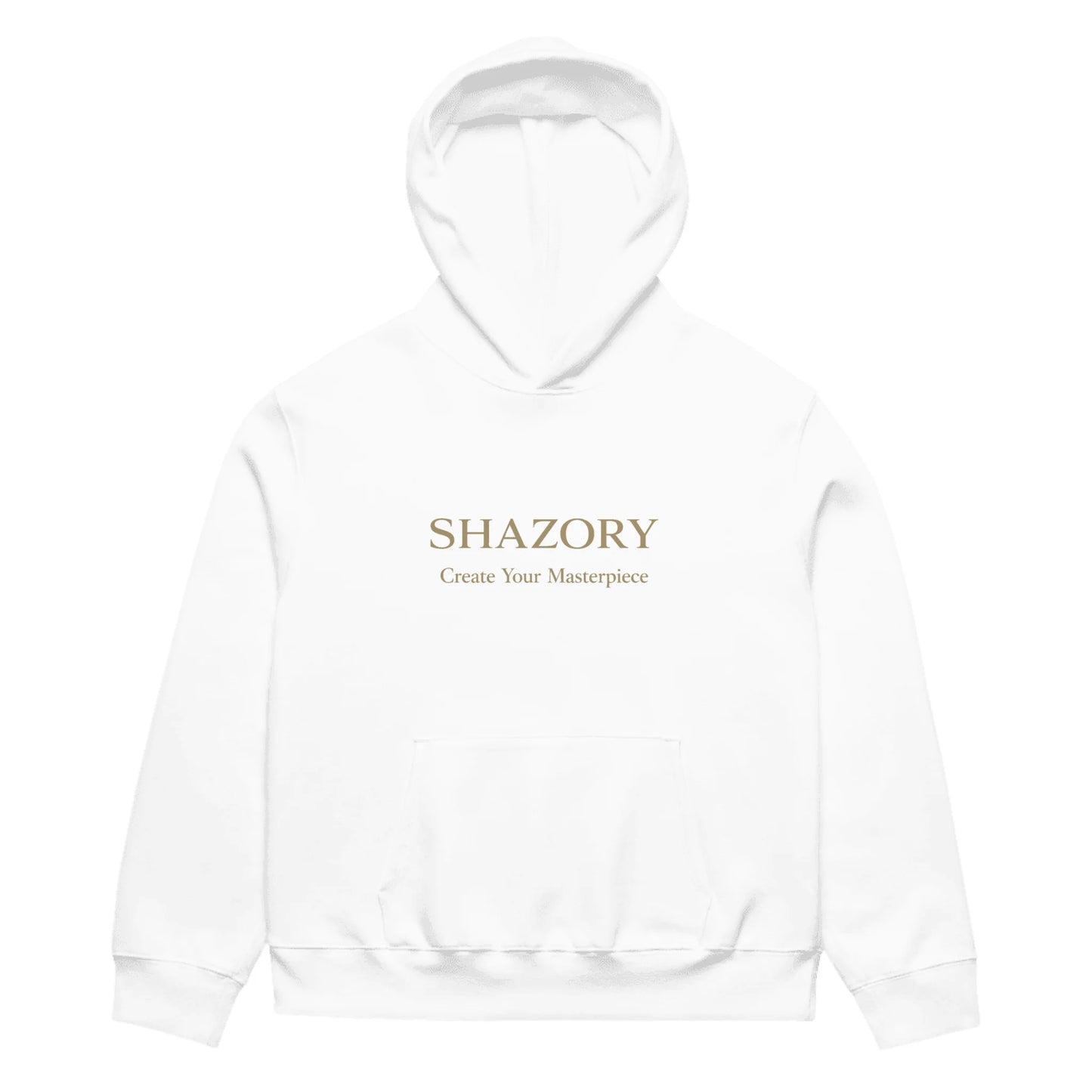 Front view of personalized unisex oversized heavyweight hoodie — oversized hoodie for everyday use