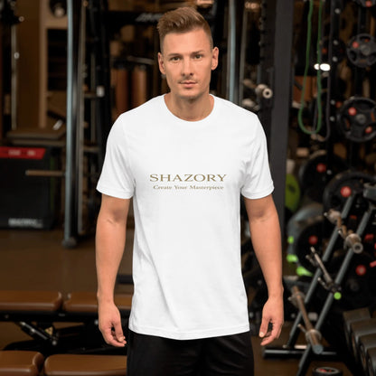 Front view of personalized unisex staple t-shirt — unisex tee for everyday use