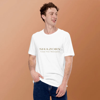 Alternate angle of custom unisex staple t-shirt — personalized design with apparel