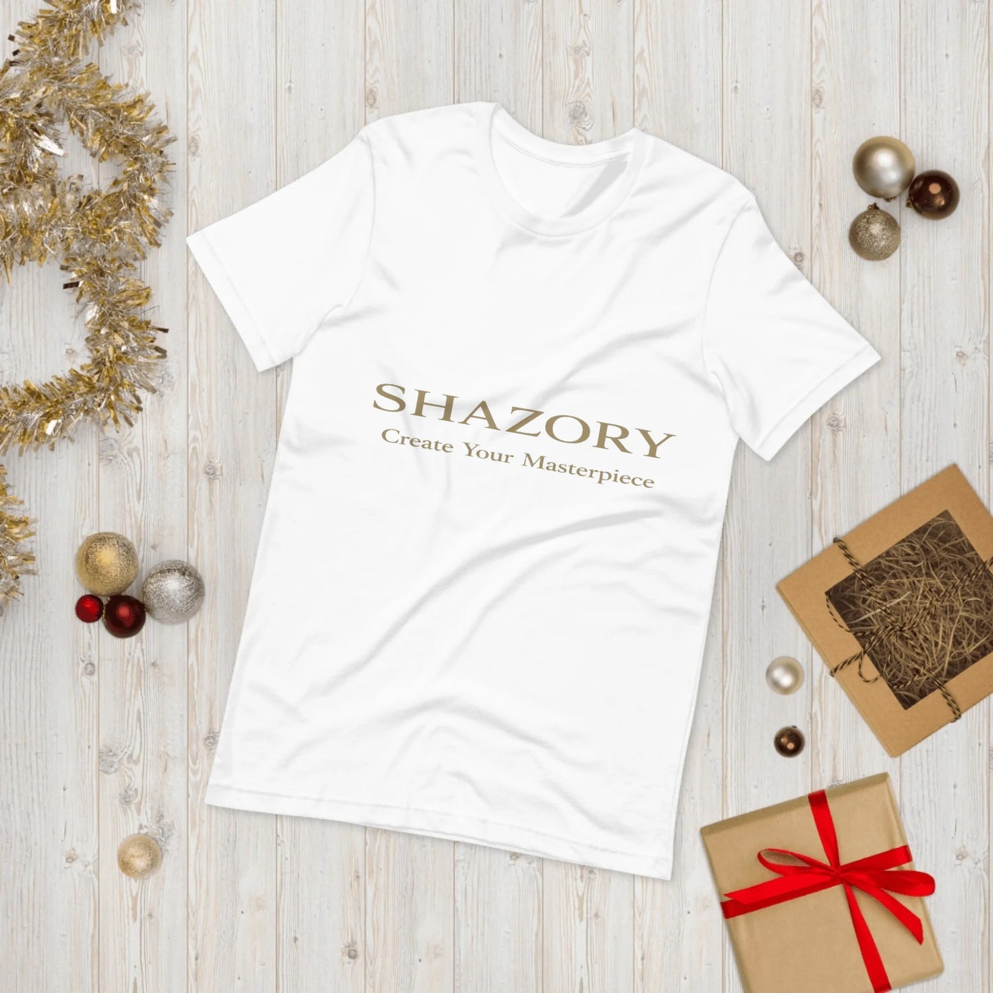 Color or size variation of personalized unisex staple t-shirt — custom graphic tee