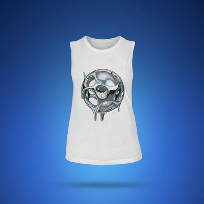 Custom Muscle Tank — personalized photo or design printed on women's muscle tank top from Shazory