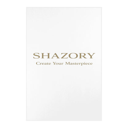 Custom chenille area rug in larger size — personalized home decor printed with photo or design for any room