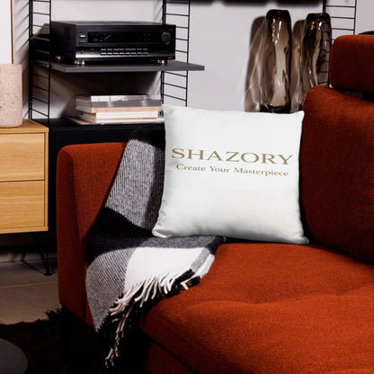 Front view of personalized all-over print basic pillow — pillow for everyday use