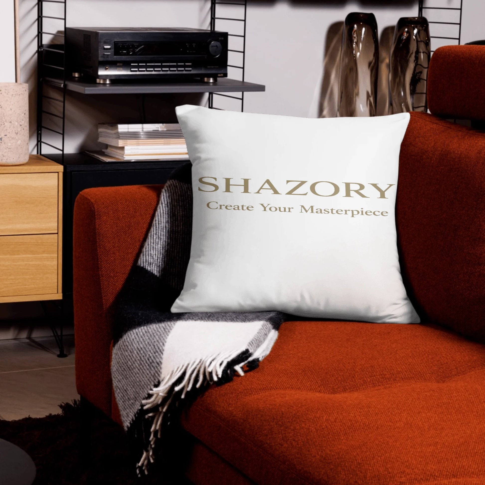 Made-to-order Shazory all-over print basic pillow — personalized pillow gift
