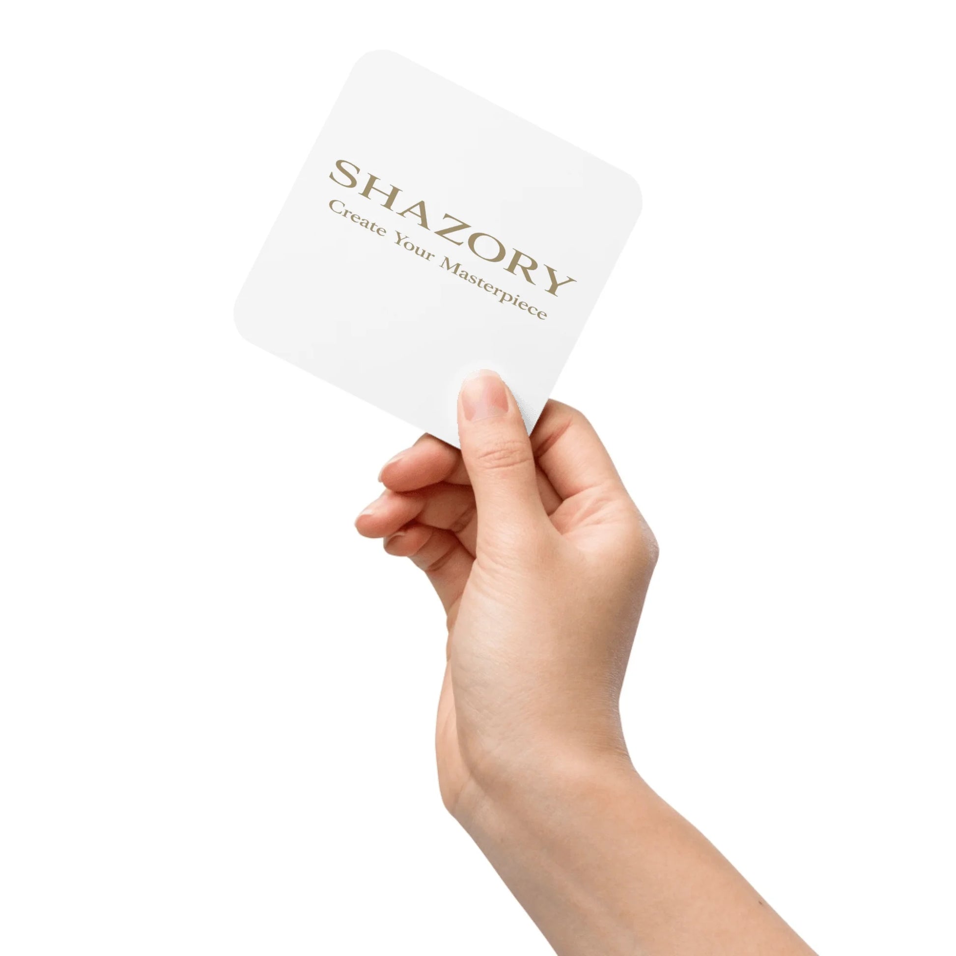 Color or size variation of personalized cork-back coaster — custom coaster