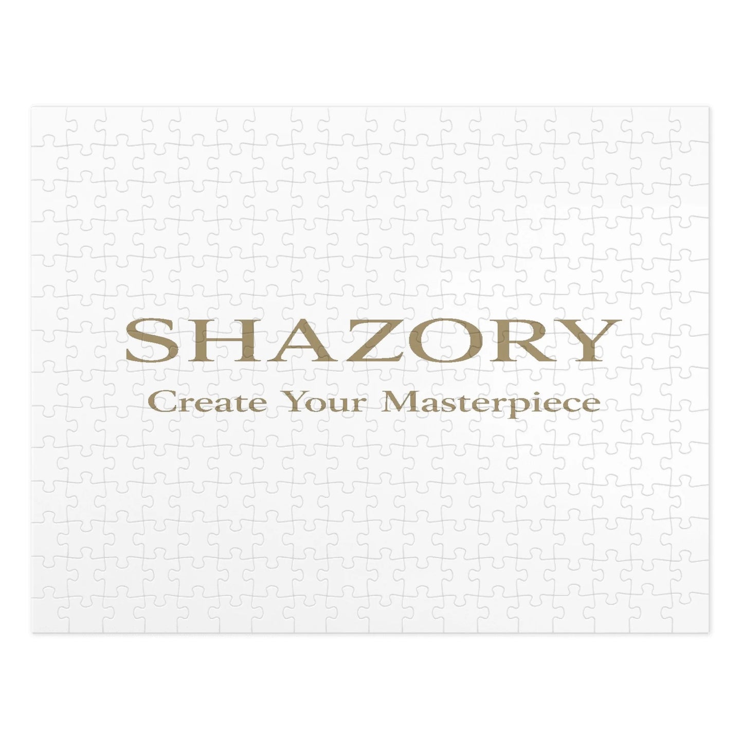 Lifestyle styling of personalized jigsaw puzzle with tin — puzzle ready for daily use