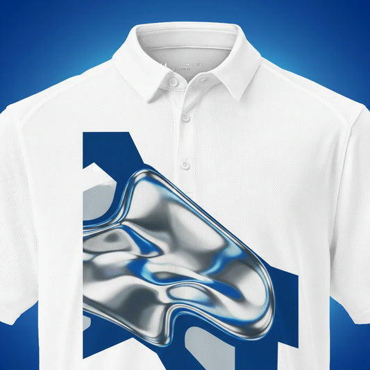 Custom men's Under Armour performance polo with personalized design from Shazory