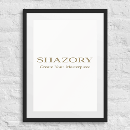 Lifestyle styling of personalized matte framed poster with mat — framed poster ready for the wall