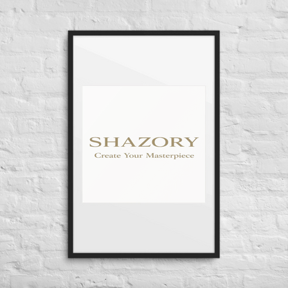 Alternate angle of custom matte framed poster with mat — personalized design with framed poster