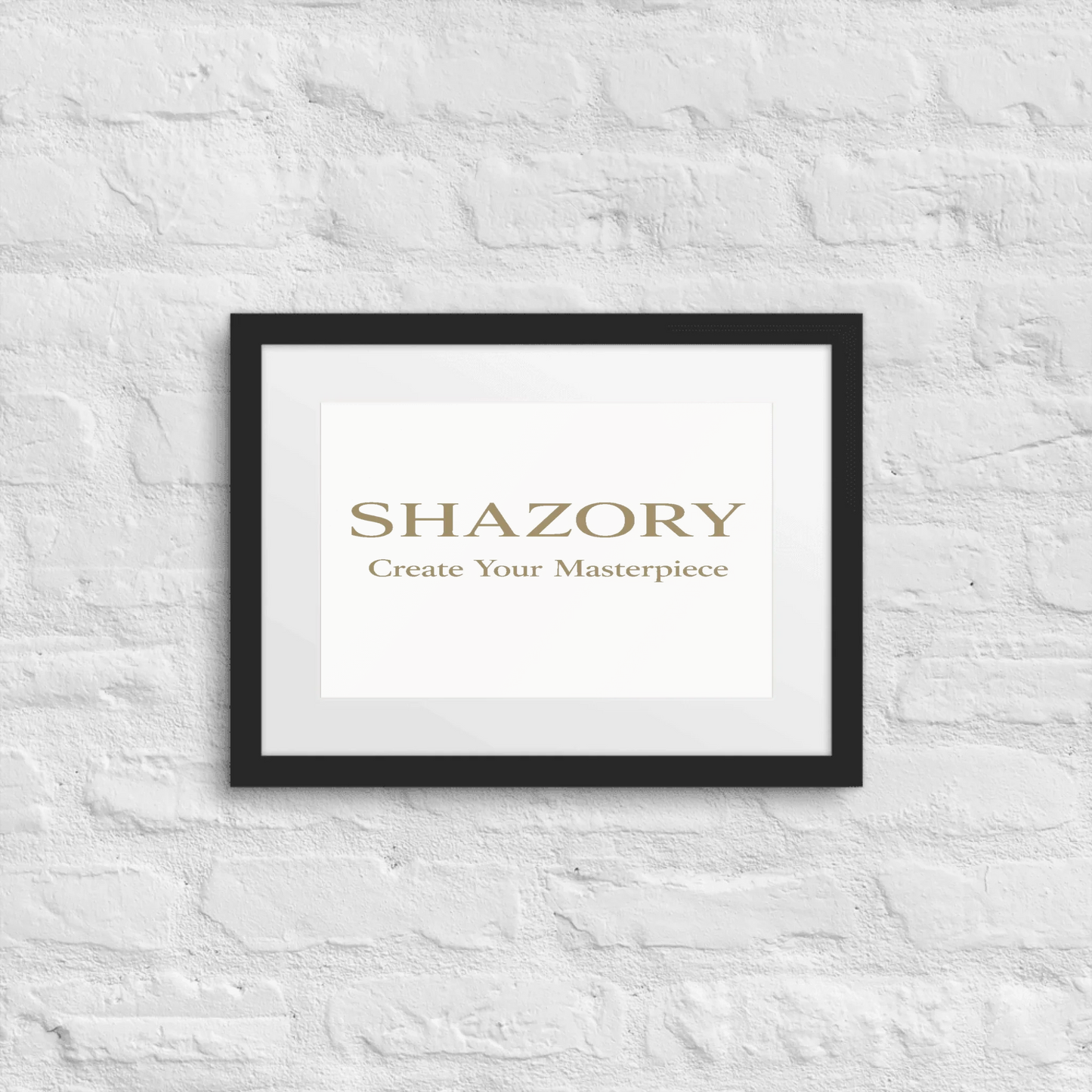 Color or size variation of personalized matte framed poster with mat — custom framed poster