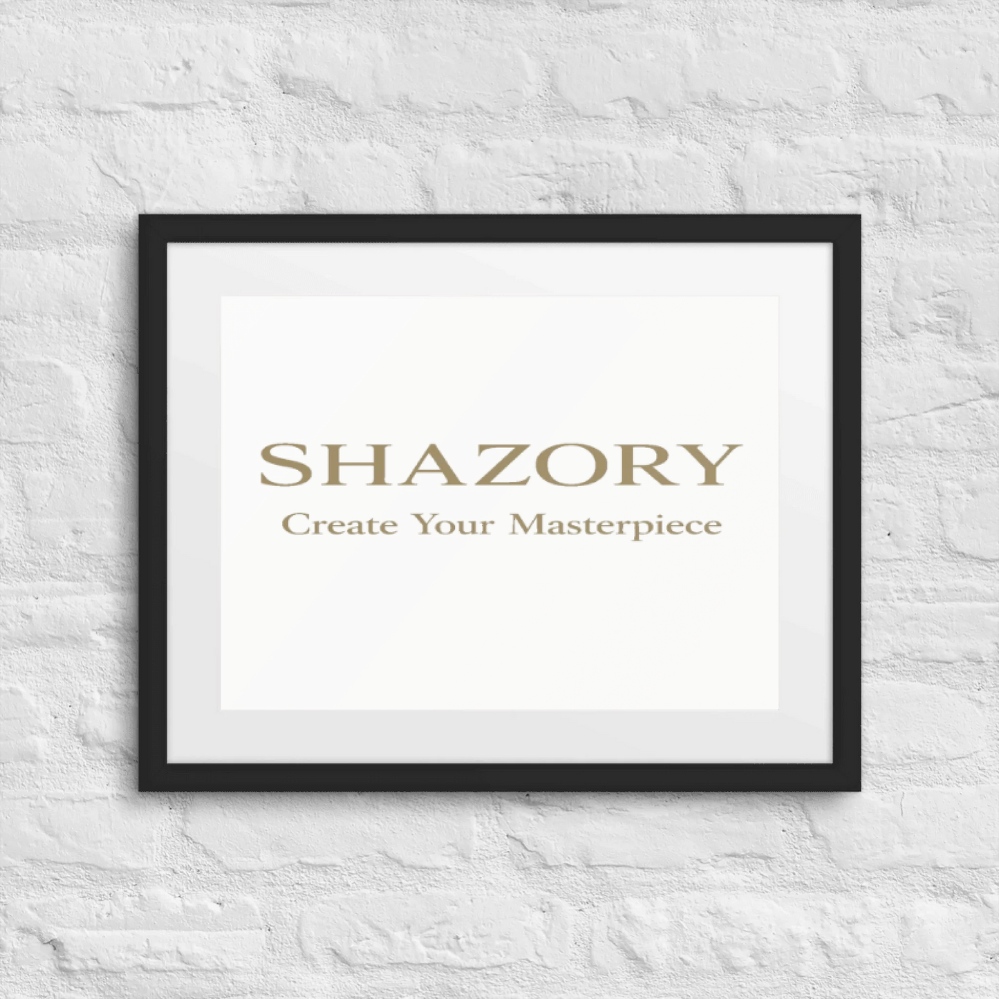 Custom matte framed poster with mat shown in use — framed poster made for the gallery wall