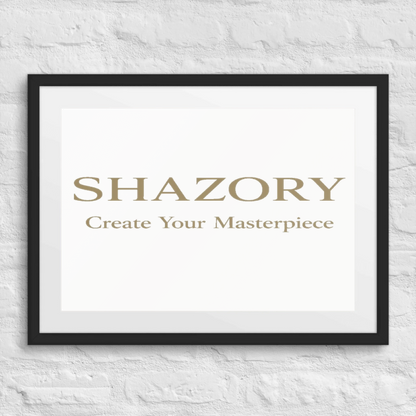 Custom Photo Framed Poster — Matte with Mat | Shazory