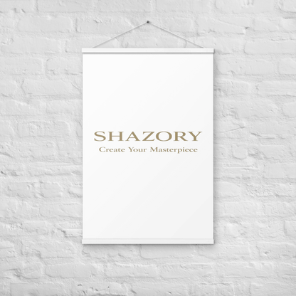 Front view of personalized enhanced matte poster with hanger — hanger poster for everyday wall display