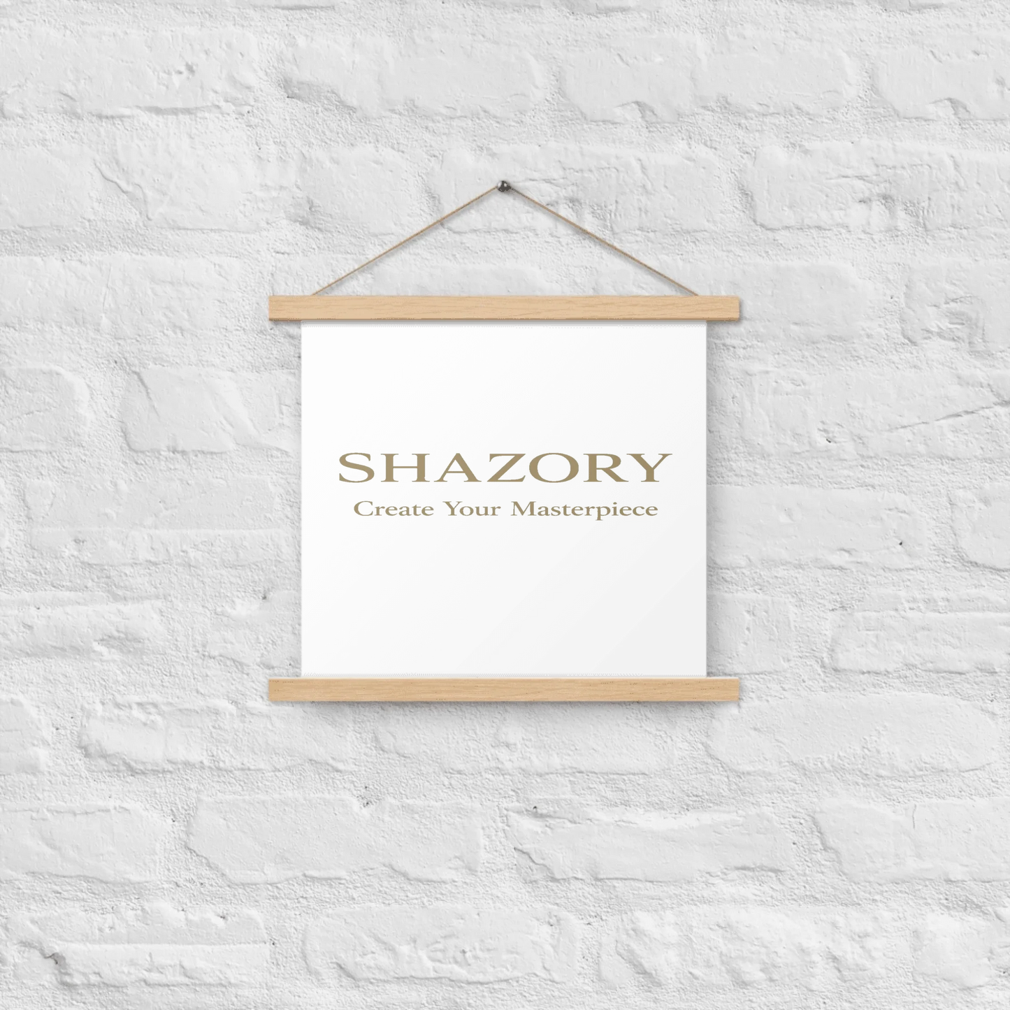 Color or size variation of personalized enhanced matte poster with hanger — custom hanger poster