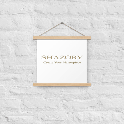 Color or size variation of personalized enhanced matte poster with hanger — custom hanger poster