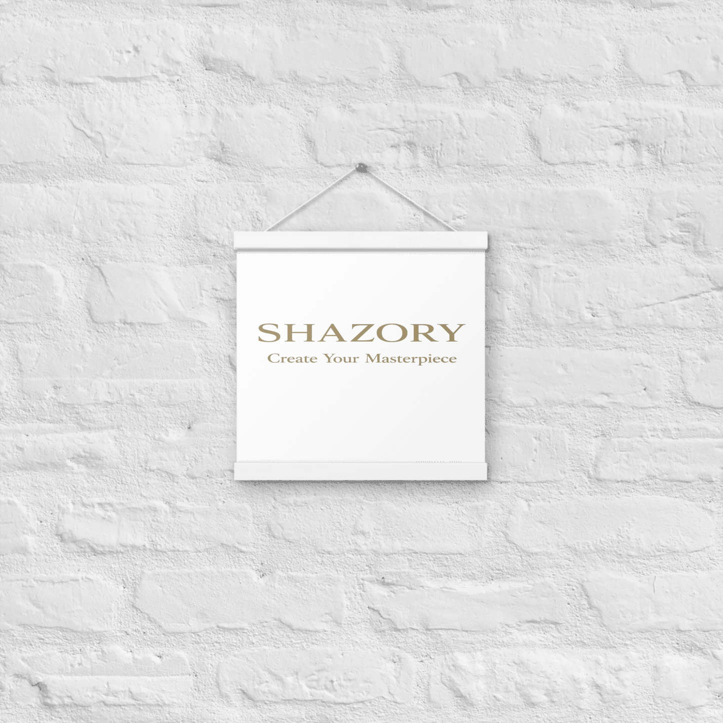 Made-to-order Shazory enhanced matte poster with hanger — personalized hanger poster gift