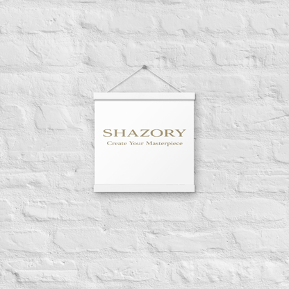 Made-to-order Shazory enhanced matte poster with hanger — personalized hanger poster gift