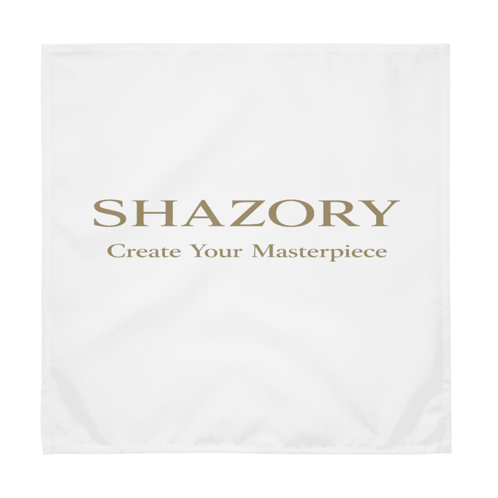 Lifestyle styling of personalized cloth napkin set — napkins ready for the table